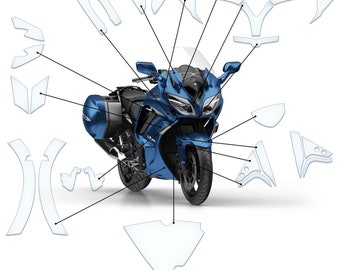 Película protectora de pintura antigravilla, protección contra arañazos, almohadilla de depósito transparente Yamaha FJR1300 AE/AS/ES 2014+