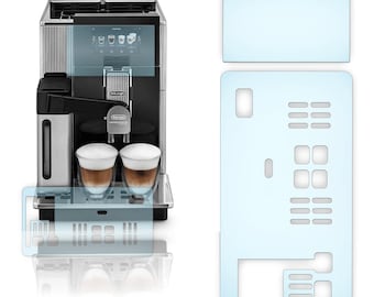 Protective films coffee machine suitable for DeLonghi Maestosa EPAM 960.75.GLM Made in Germany, drip tray scratch protection film screen protector