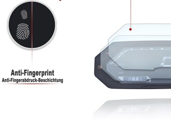 Tachoschutzfolie Displayschutzfolie passend für Yamaha XSR 125 2021 1x Anti Glare 1x Ultra Clear Tachoschutzfolie Displayschutzfolie passend für Yamaha XSR 125 2021 1x Anti Glare 1x Ultra Clear