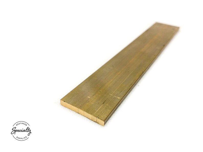 1/8 X 1 C360 BRASS FLAT BAR 6 Long Solid .125 Plate Mill Stock H02 Etsy