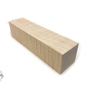 2" x 2" x 7" Curly Soft Maple Turning Blanks