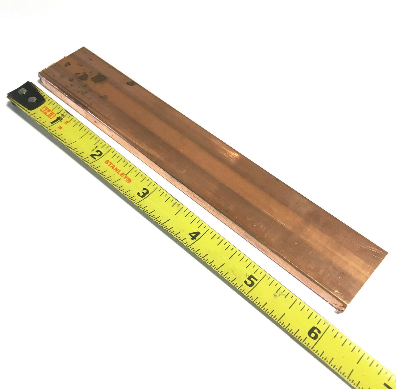 1/4 x 1 C110 COPPER FLAT BAR 6 long Solid .25 Plate Etsy