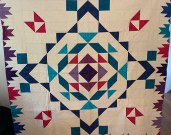 Handmade Throw quilt