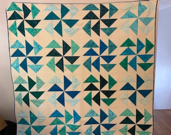 Handmade Dutchman’s Puzzle Quilt