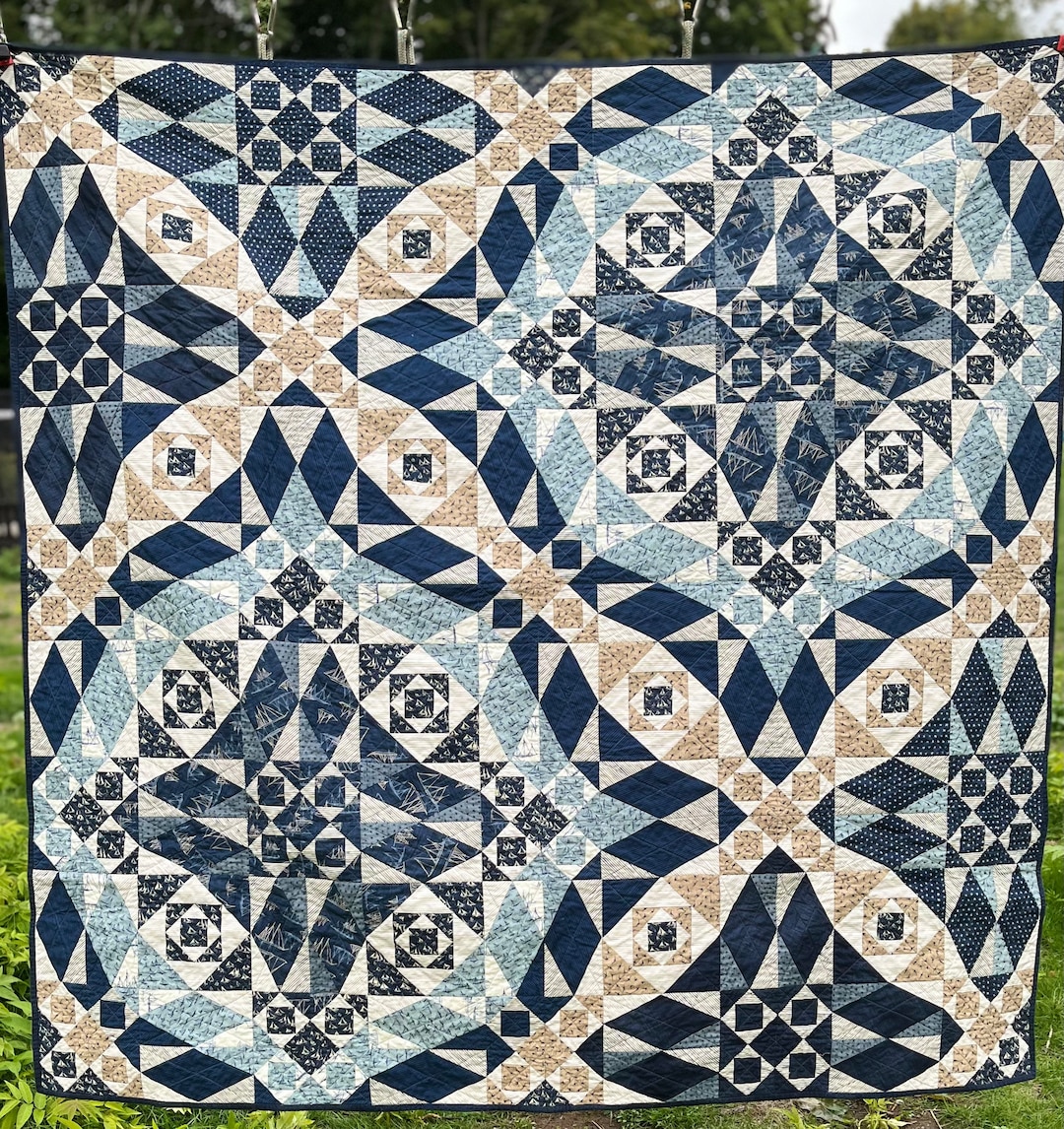 Sailing the Blue Quilt Etsy