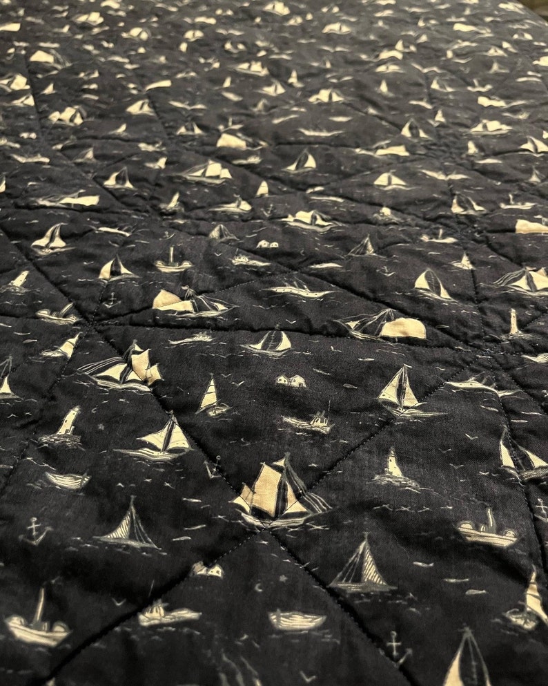 Sailing the Blue Quilt Etsy