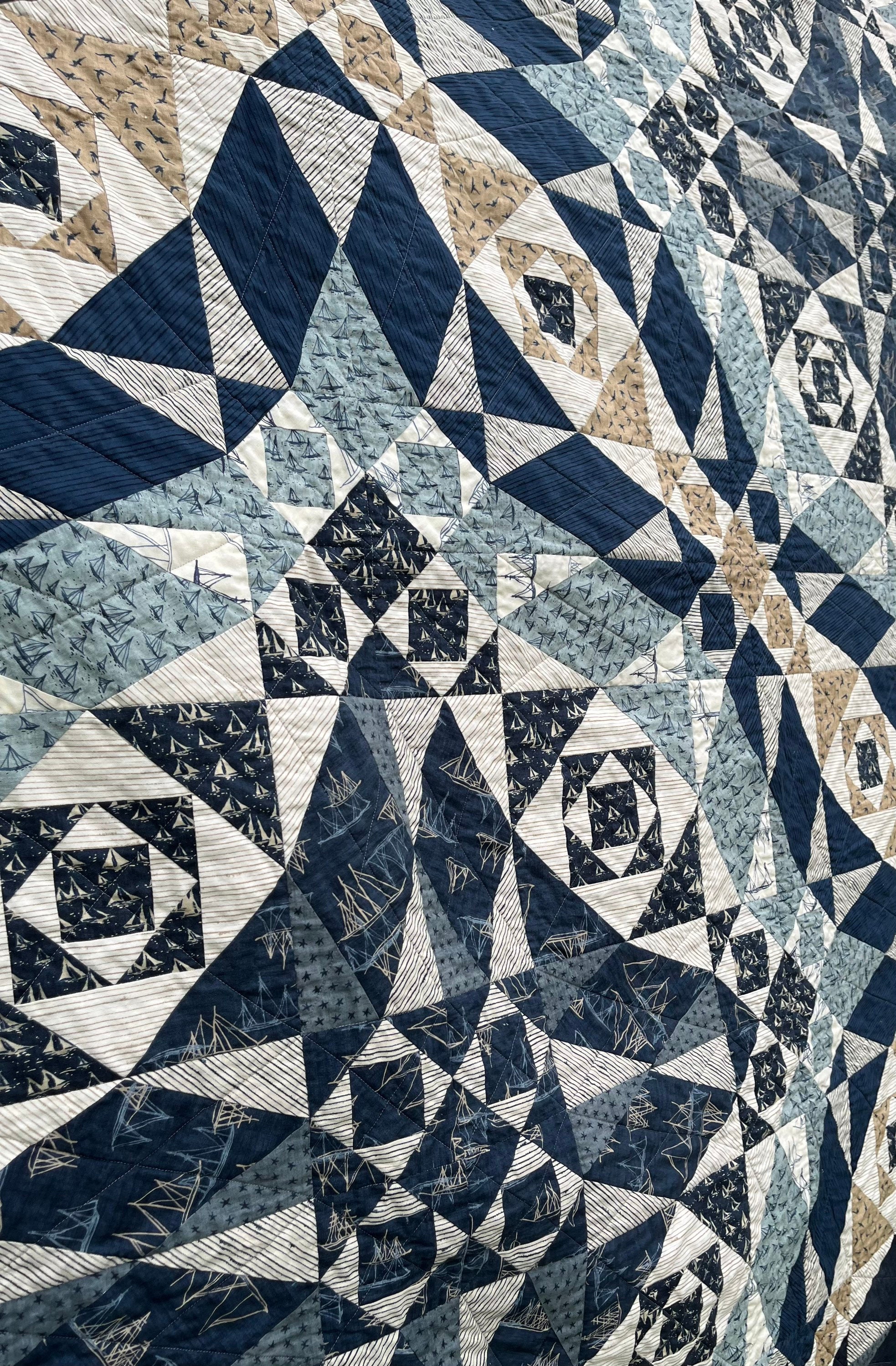 Sailing the Blue Quilt Etsy