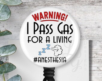 Anesthesia Badge Reel CRNA Badge Reel Carabiner Badge Lanyard Stethoscope Tag Badge Holder Funny Badge Reel Cute Anesthesia Gift CRNA Gift
