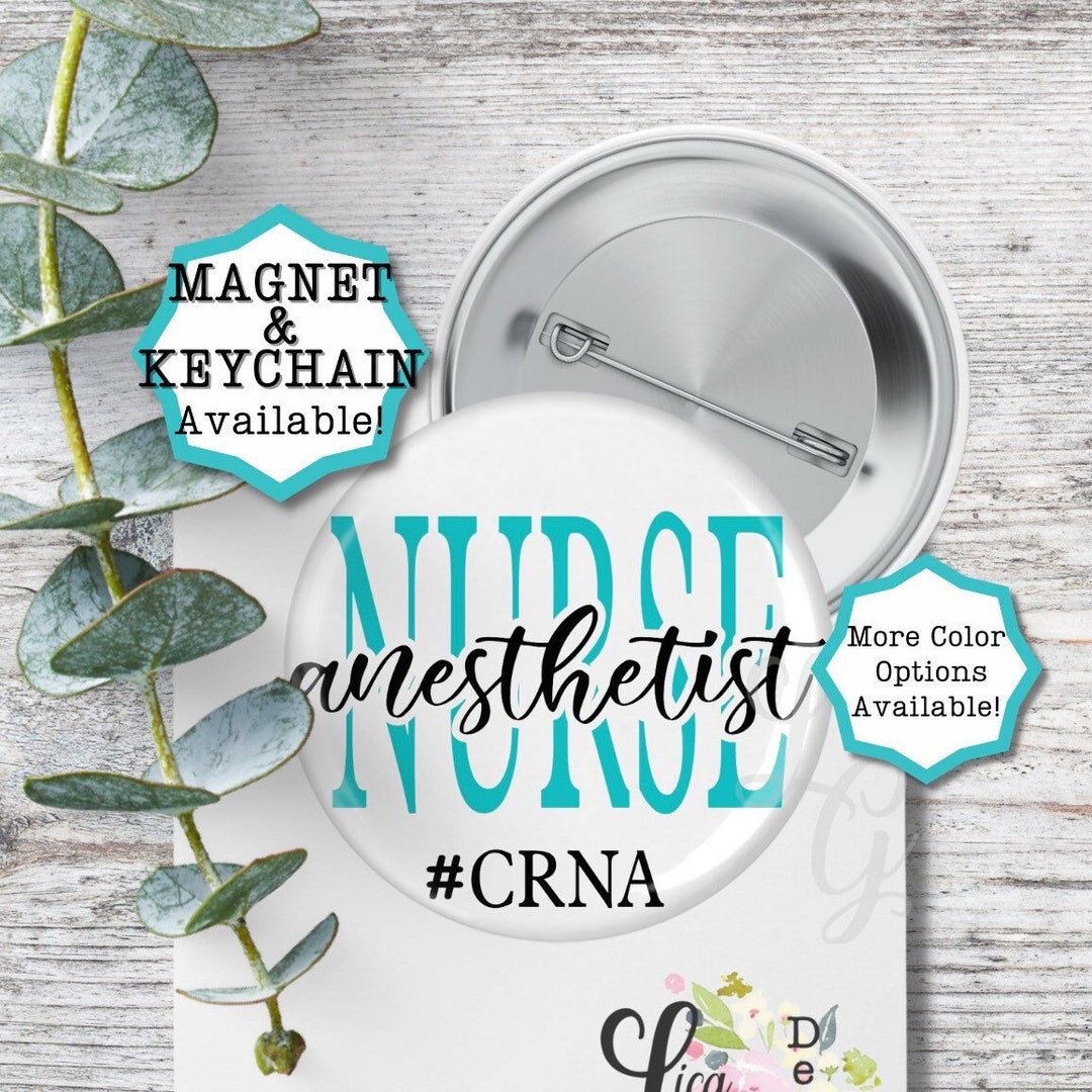 Anesthesia Pin Anesthesia Nurse Anesthetist Keychain Anesthesia