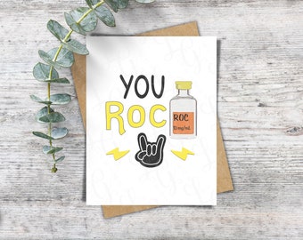 You Roc Anesthesia Card Funny Anesthesia Card CRNA Card CRNA Gift Anesthesia Gift Anesthesia Tech Gift ICU Nurse Gift Anesthesiologist Gift