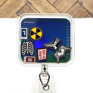 Xray Tech Shaker Badge Reel Radiology Shaker Badge Reel Xray Badge Reel Shaker Badge Radiologist Badge Rad Nurse Gift XRay Tech Gift