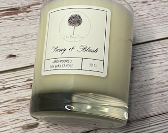 Handpoured vanilla soy wax candle / candle gift /  gift for her / scented soy wax candle / eco friendly vegan soy wax/ UK based