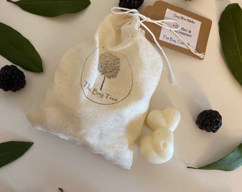 Handpoured BAY & BLACKBERRY heart soy wax melts / soy  melts / wax melts / soy wax / eco friendly / handpoured / scented wax melts / vegan