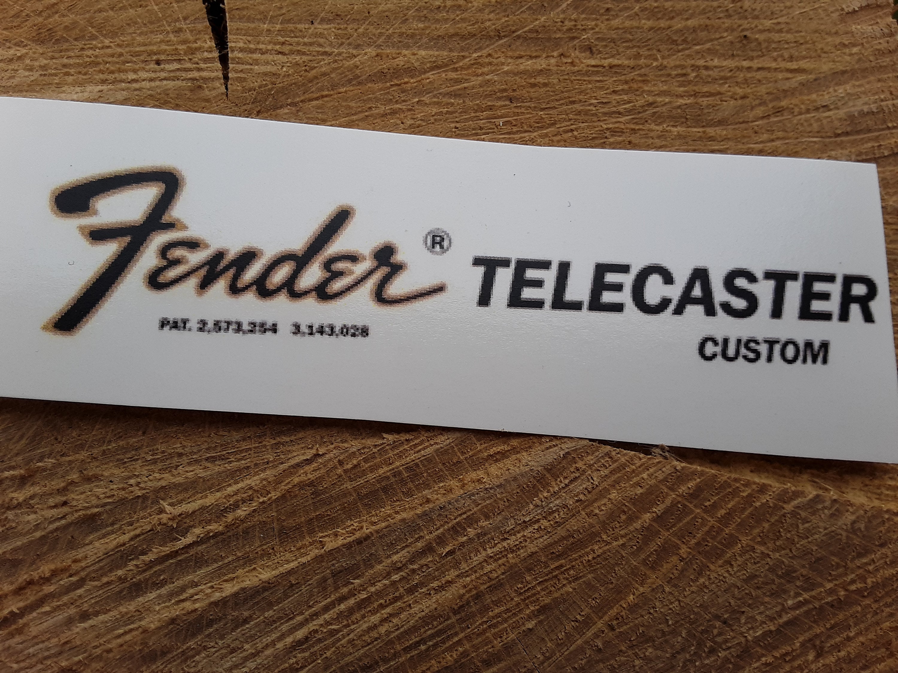 Fender Telecaster CUSTOM Guitar Head Stock Waterslide Decal Etsy