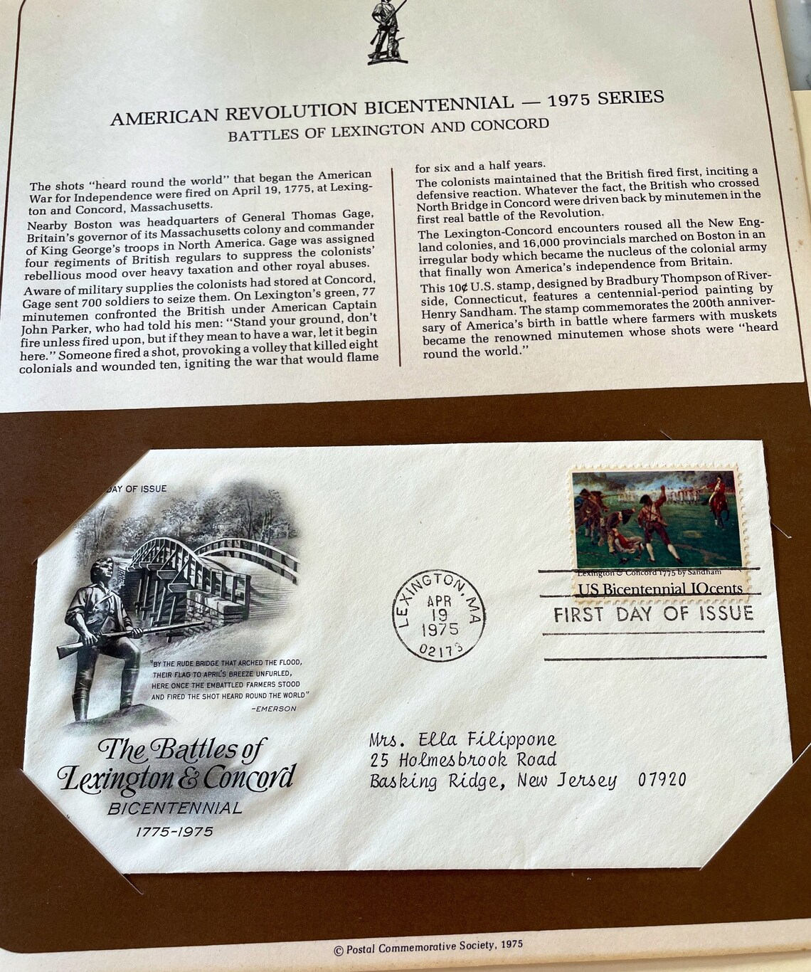US Bicentennial first day issue stamp. Issued April 19 1975 Etsy