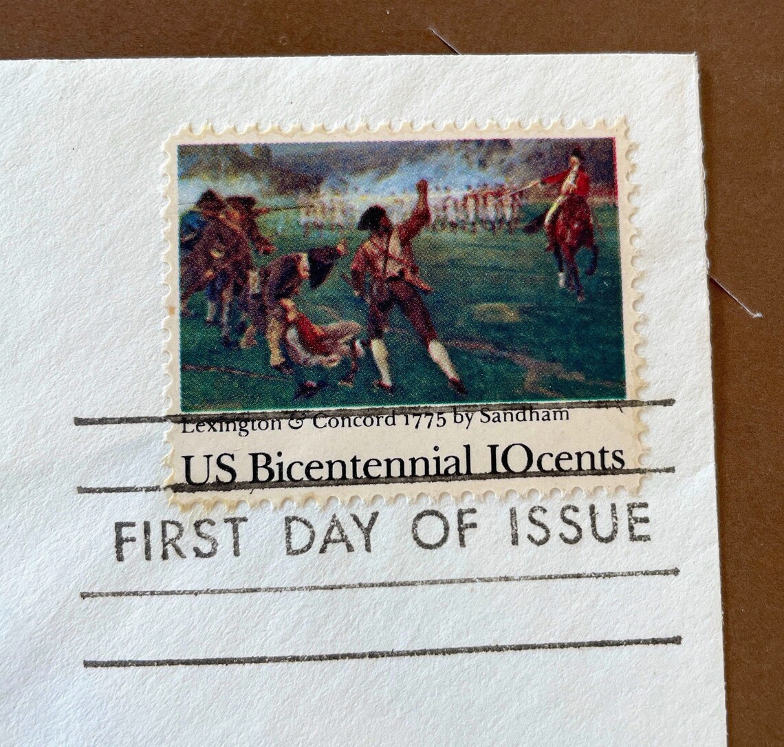 US Bicentennial first day issue stamp. Issued April 19 1975 Etsy