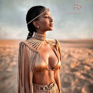 Ermis Shoulder Top. Macrame top, Rave top, Burningman top, Festival outfit for women, Boho top, Festival top. Skirt and bra NOT INCLUDED.