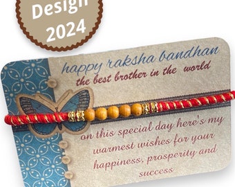 Handmade designer kids Rakhi brother sister Dora beaded bracelet raksha bandhan