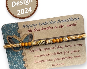 Handmade designer kids Rakhi brother sister Dora beaded bracelet raksha bandhan