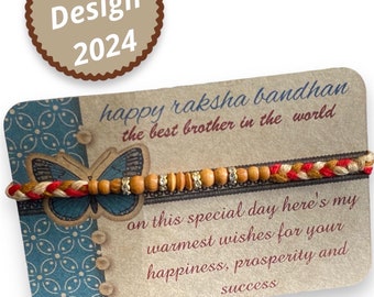 Handmade designer kids Rakhi brother sister Dora beaded bracelet raksha bandhan