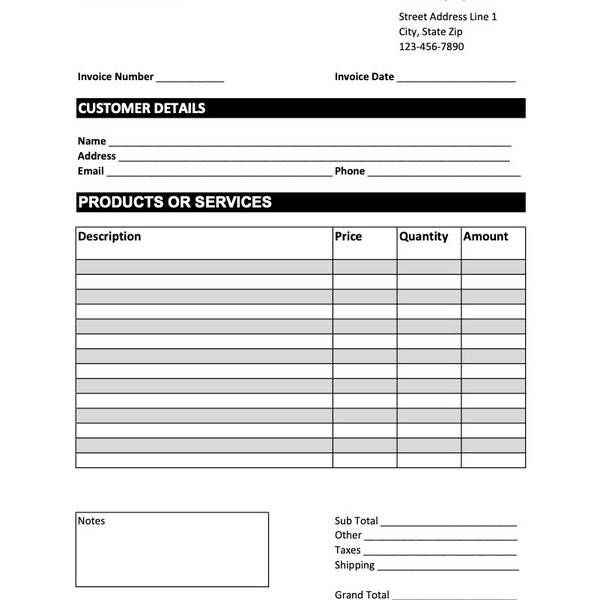 Invoice Template PDF. Business Invoice. Invoice Word. Editable Invoice. Custom Invoice. Printable Invoice. Invoice Form.