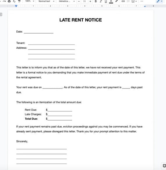 How To Write A Late Rent Payment Letter