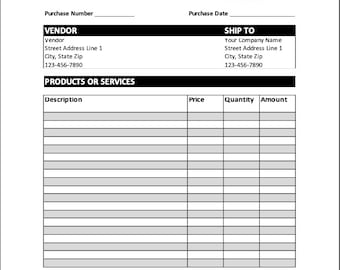 Bestellung Vorlage Bearbeitbares PDF Google Docs Word | Geschäftsform Kleinunternehmer Rechnung