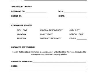 Vorlage für die Freistellung von Mitarbeiter (PDF & Word)