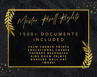 1500+ PLR Digitale Produkte Bundle: Edukativ & ruhige Ecke (digitaler Download)