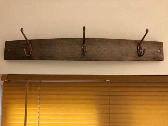 Derry Oak Stave Coat Rack - Etsy