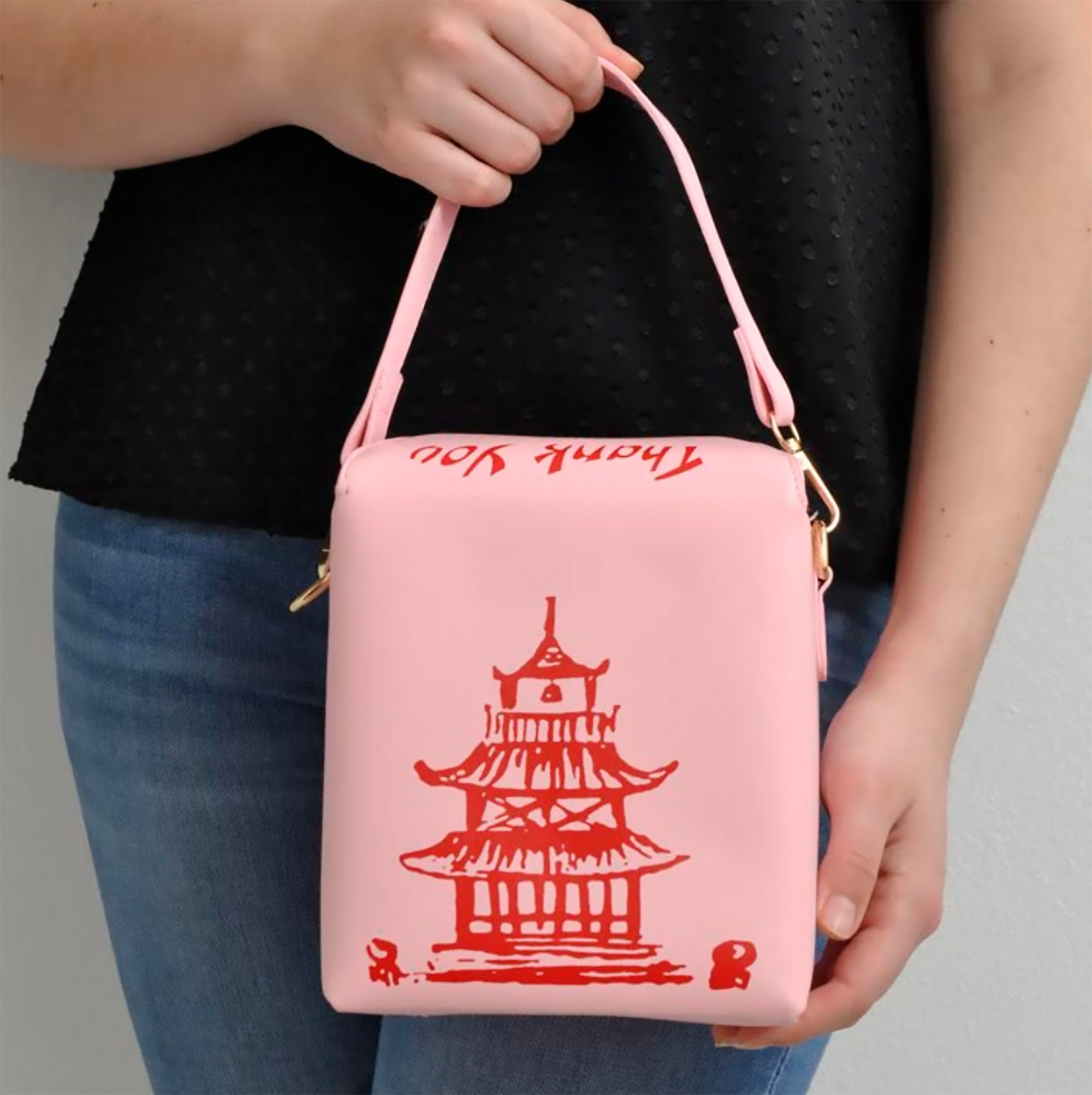 Chinese takeout box purse clearance