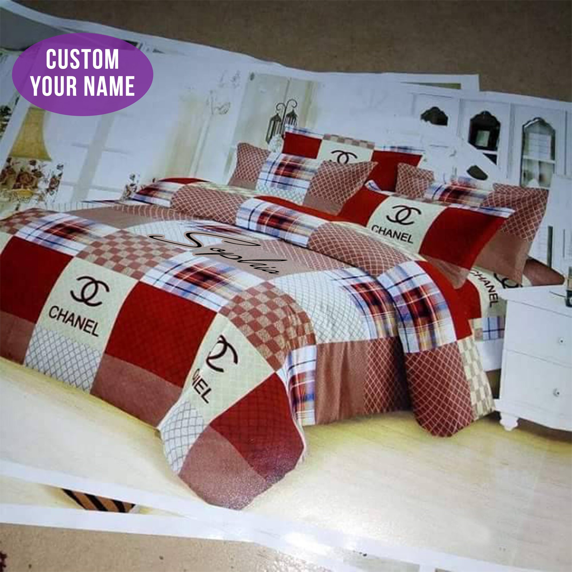 Luxury brand bedding set highend bedding set luxury bedding Etsy