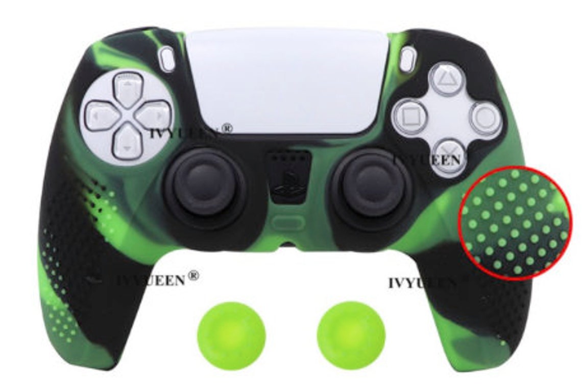 PS5 Controller Skin with thumb grips gaming professional easy Etsy