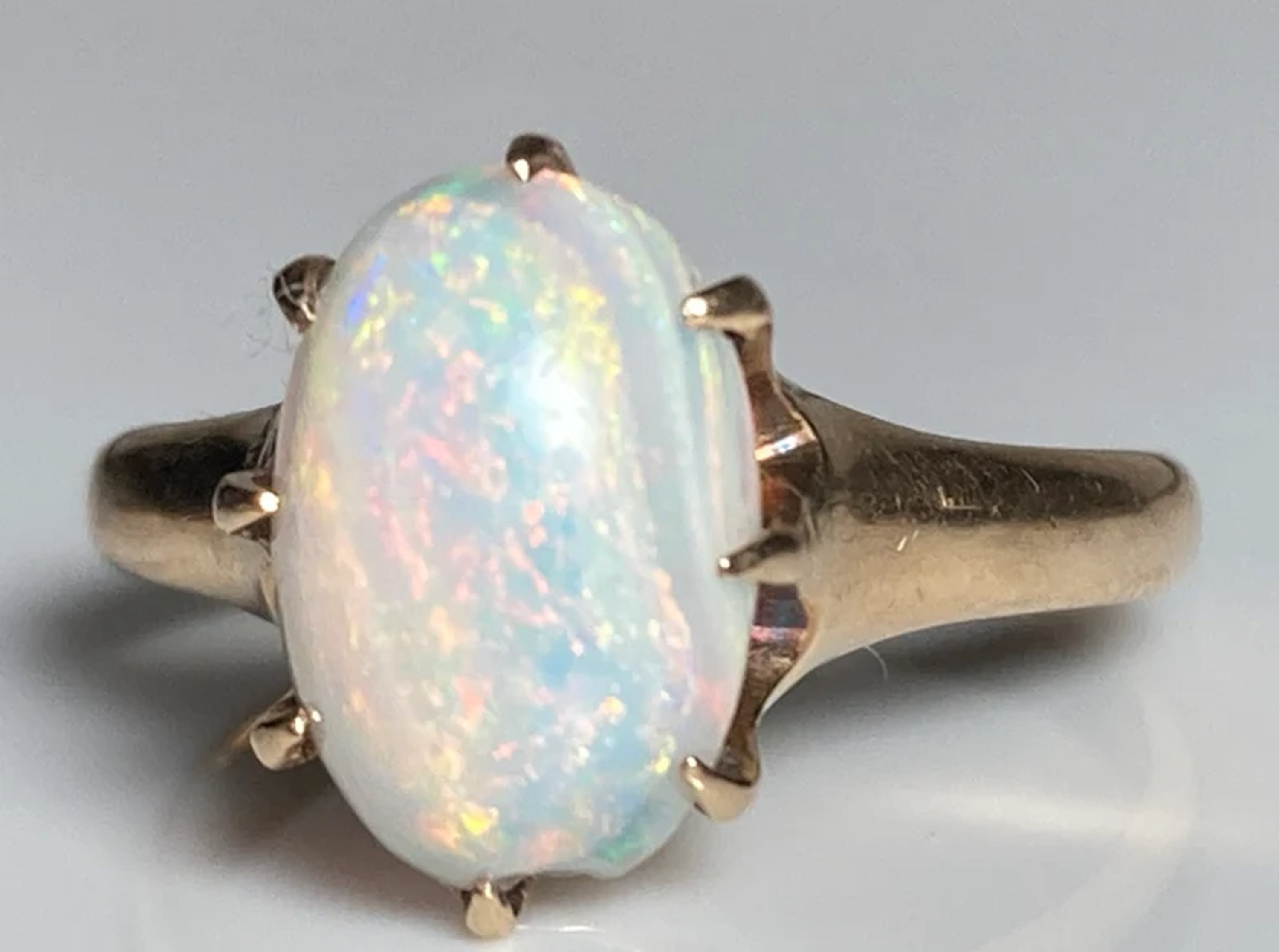4 Carat Opal Ring Etsy