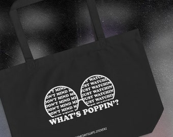 What's Poppin'? - Jack Harlow - Tote Bag - Song Lyric - Music Inspired Artwork - Gift - thatshitslaps.stickers