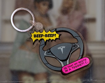 Bestfriend - Saweetie ft. Doja Cat - Song Lyric - Tesla Keychain  - Music - Inspired Artwork - Gift  - thatshitslaps.stickers