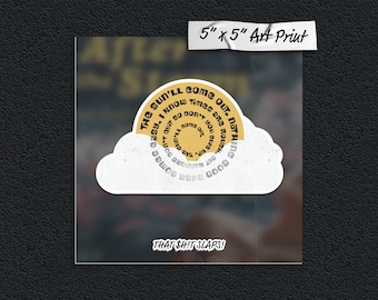 After the Storm - Kali Uchis ft. Tyler the Creator - Song Lyric - 5" x 5" Art Print - Music Inspired Artwork - Gift - thatshitslaps.stickers