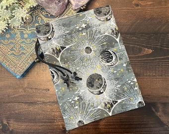 Tarot Card Tarot Deck Bag Drawstring Pouch - Sage moons