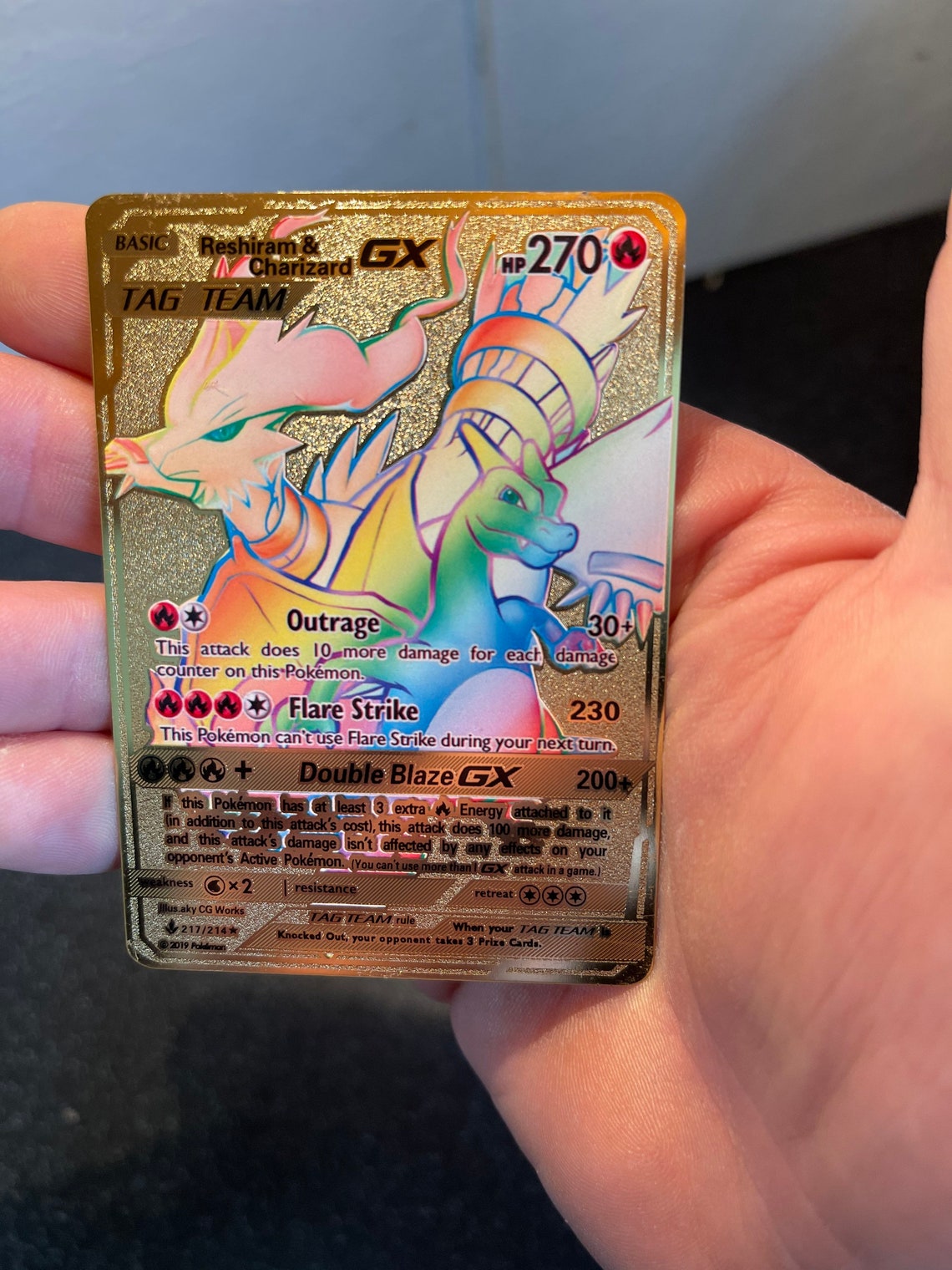 metal gold pokemon cards