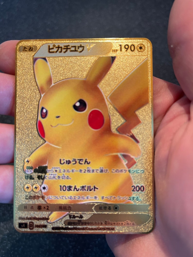 metal gold pokemon cards metal gold pokemon cards