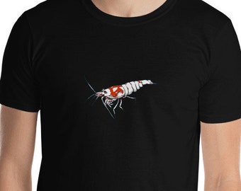 Crystal Bee Shrimp T-shirt Shrimp Short-Sleeve T-Shirt Aquarium Gift Shirt Hobby Crystal Shrimp Fish Planted Tank Tee Crystal Red Shrimp