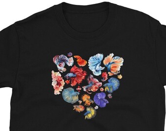 Betta Fish Shirt, Siamese Fighting Fish Tee Tshirt, Fish Muscle Tank Top, Betta Mom Shirt Gift, Unisex Shirt