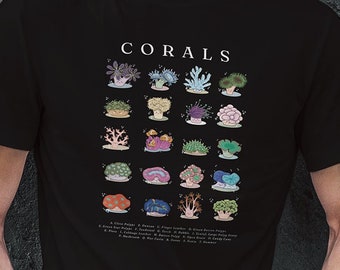 Coral Species Shirt - Coral Reef Saltwater Shirt, Funny Aquarium Shirt, Aquarist Gift T-Shirt, Funny Aquarium Shirt, Funny Fish Shirts