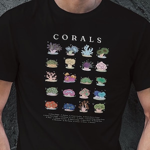 Coral Species Shirt - Coral Reef Saltwater Shirt, Funny Aquarium Shirt, Aquarist Gift T-Shirt, Funny Aquarium Shirt, Funny Fish Shirts