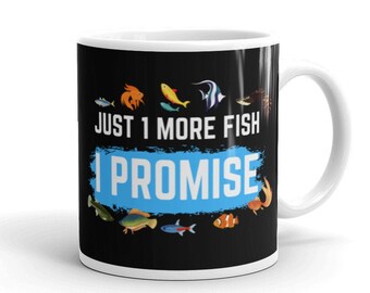 1 mer fiskmugg Fishkeeper-mugg, Fishkeeper-mugg, Fishkeeper-present, rolig akvariekopp, akvariummugg, akvarieälskare-kaffemugg, akvaristmugg