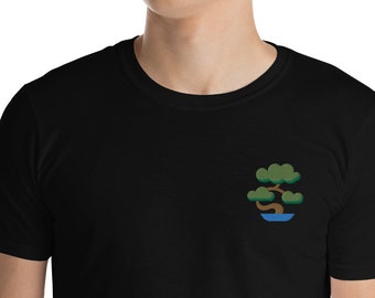 Embroidered Bonsai Shirt, Bonsai Tree Shirt, Yinyang Bonsai Japanese Shirt, Gardening Shirt, Gift for Dad, Gift for Grandpa, Unisex Shirt