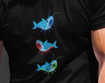 Halloween Shrimp Shirt | Shrimp Species | Unisex Cute Shark Shrimp T-Shirt | Cute Shrimp | Aquarium Gift | Cherry Shrimp | Sakura Shrimp