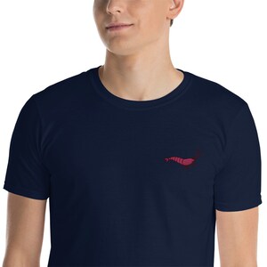 Embroidered Shrimp T-Shirt | Aquarium Aquarist Shrimp Keeping T-Shirt