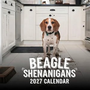 Beagle Shenanigans 2027 Calendar - 12-Month Hanging Wall & Desktop Calendar - Perfect Beagle Gifts for Dog Lovers Pet Owners