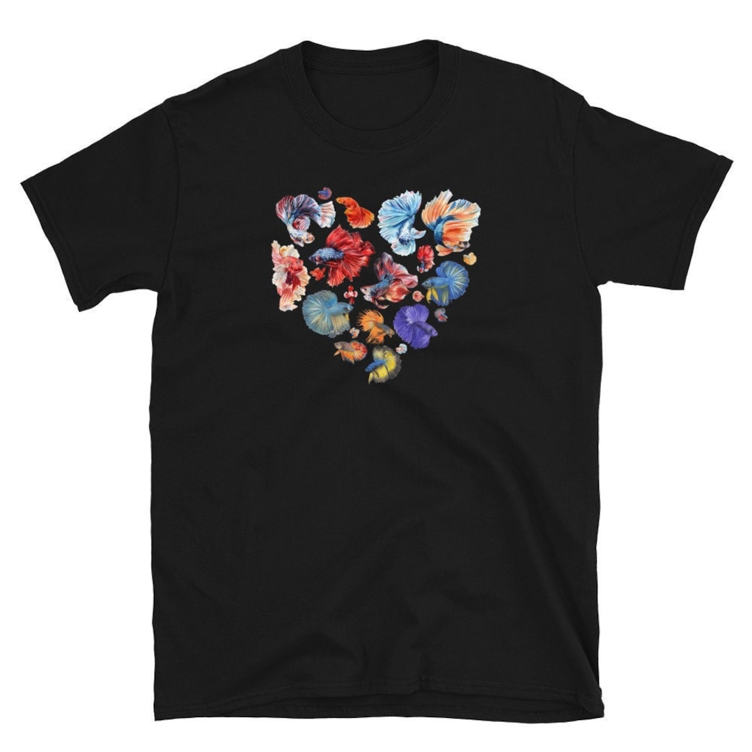 Betta Fish Shirt, Siamese Fighting Fish Tee Tshirt, Fish Muscle Tank ...